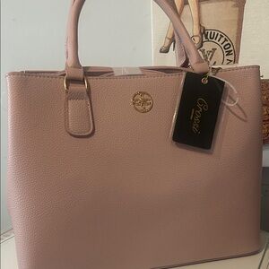 COS Blush Pink Structured Pebbled Tote